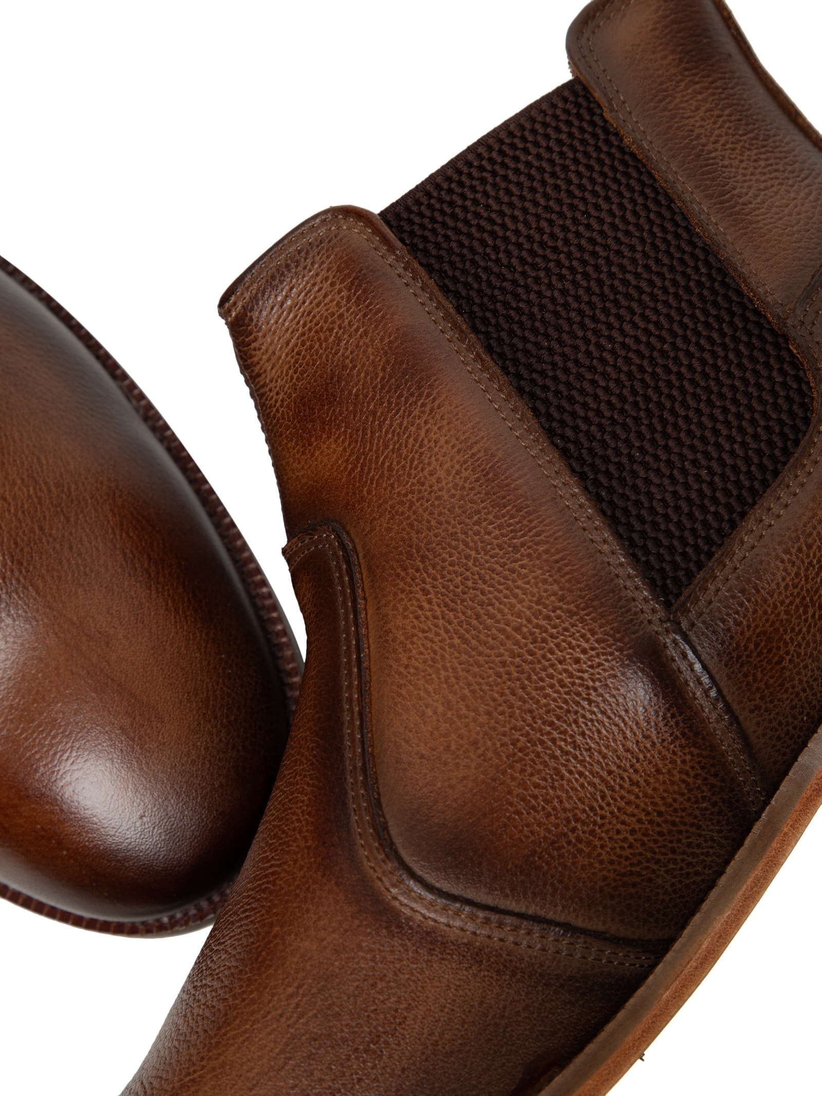 Bota Em Couro Masculina Chelsea Marrom '2 Essential
