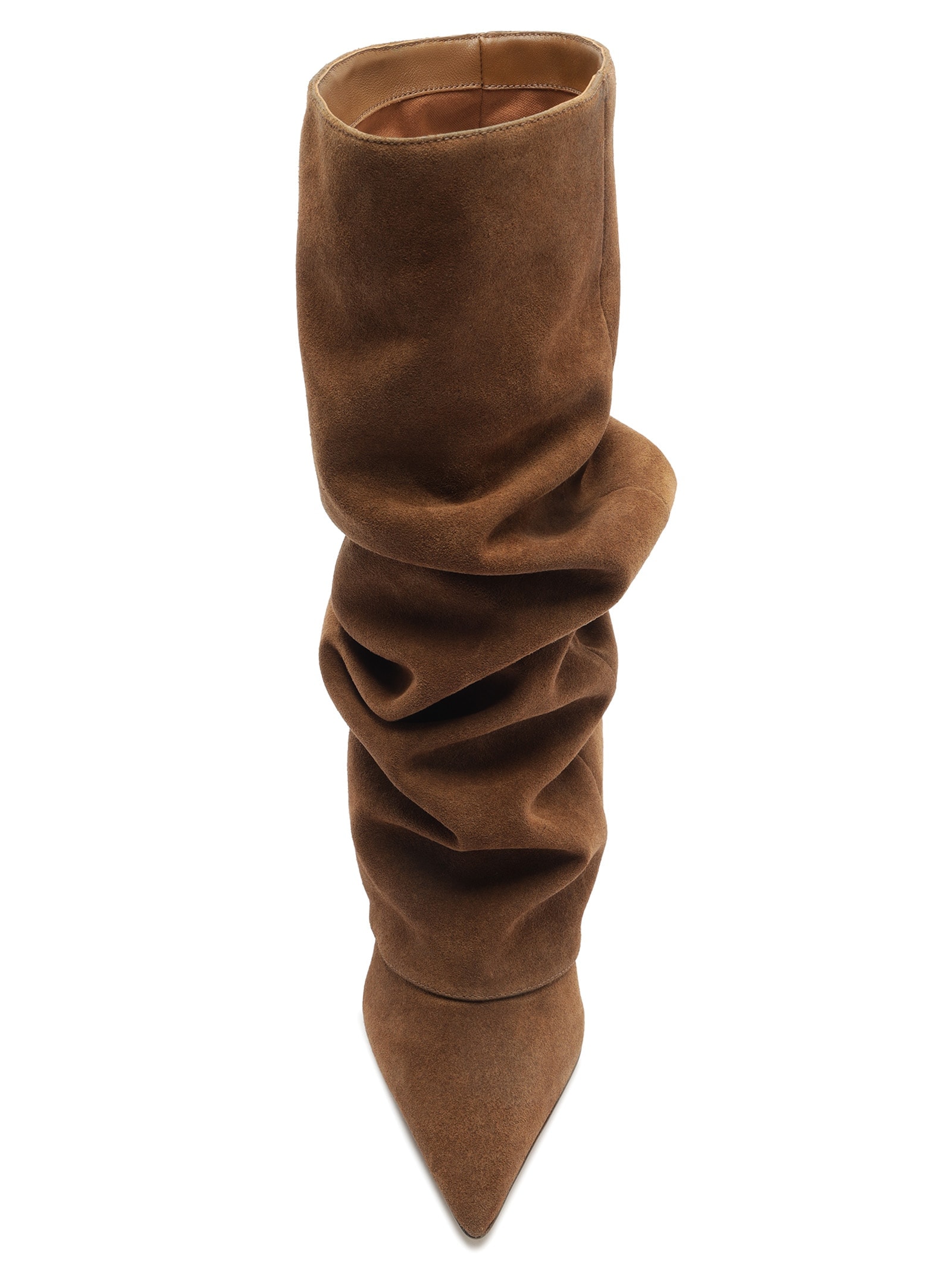 Bota Feminina Acamurçada Polaina Marrom Arezzo