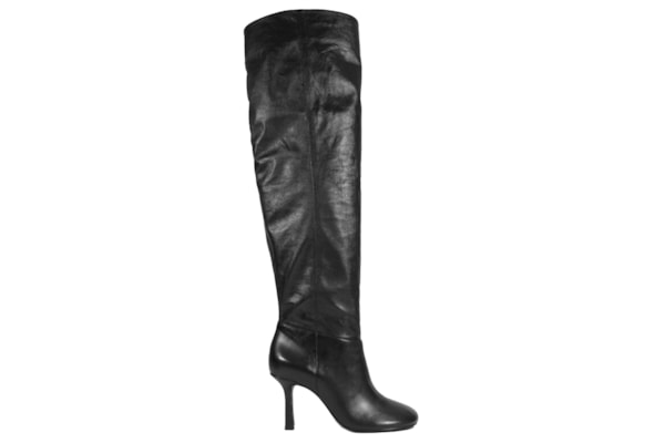 Bota Feminina Brigitte Couro - Preto