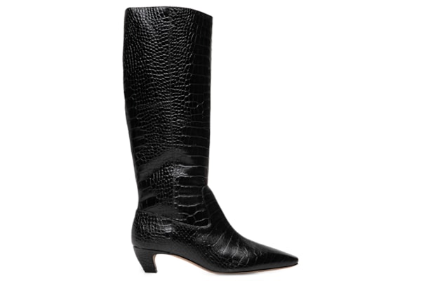 Bota Feminina Cano Alto Croco Dacar - Preto