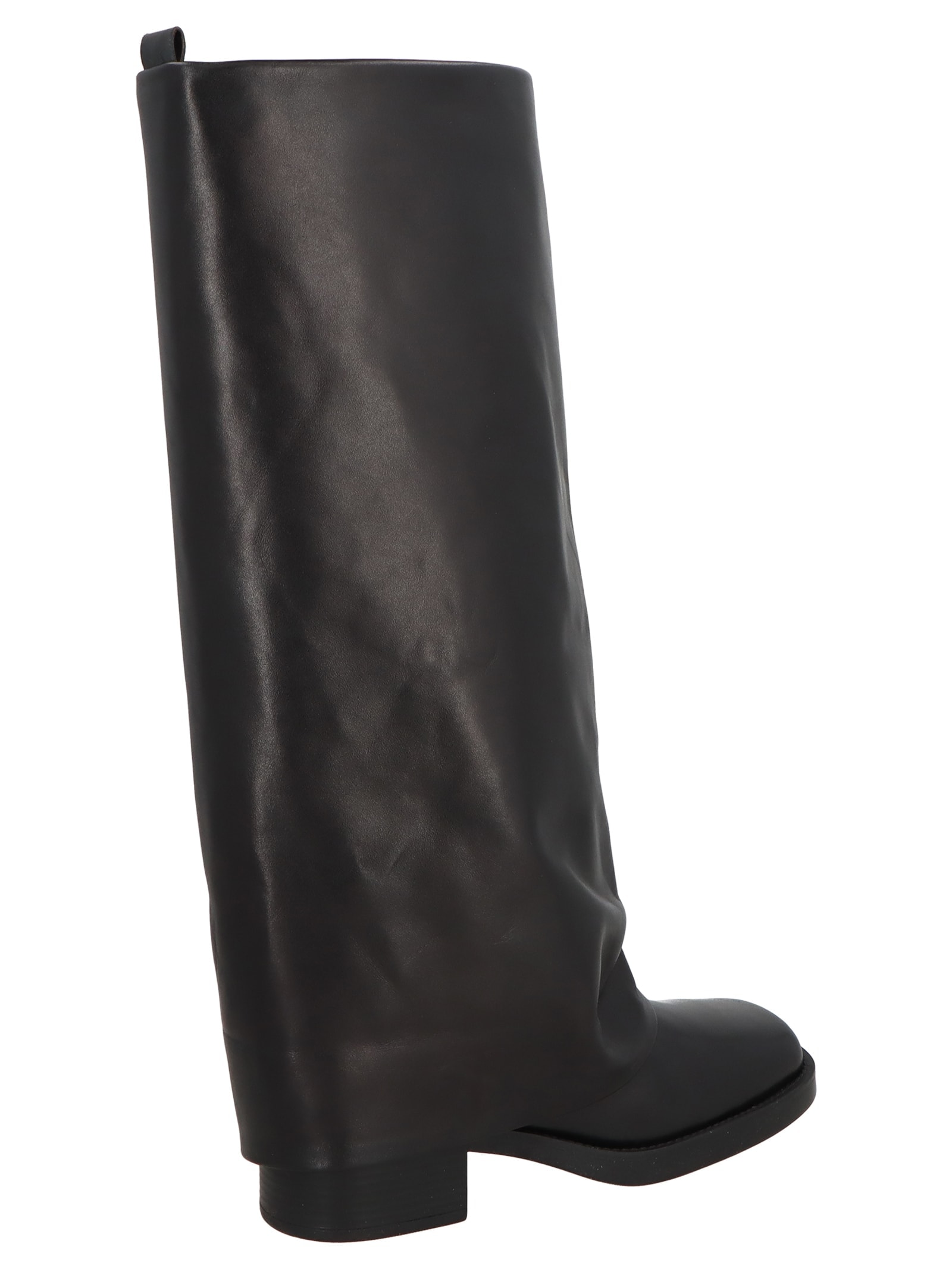 Bota Feminina Cano Alto Grease Preto Luiza Barcelos