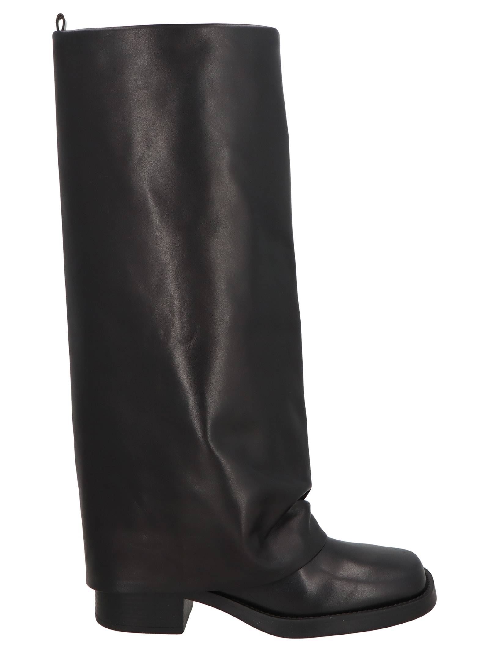 Bota Feminina Cano Alto Grease Preto Luiza Barcelos