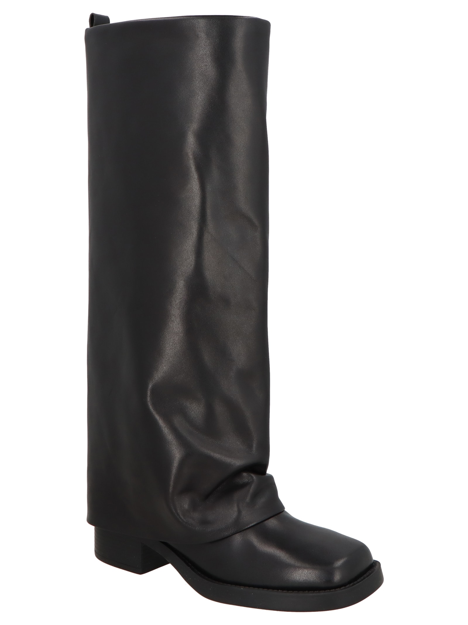 Bota Feminina Cano Alto Grease Preto Luiza Barcelos