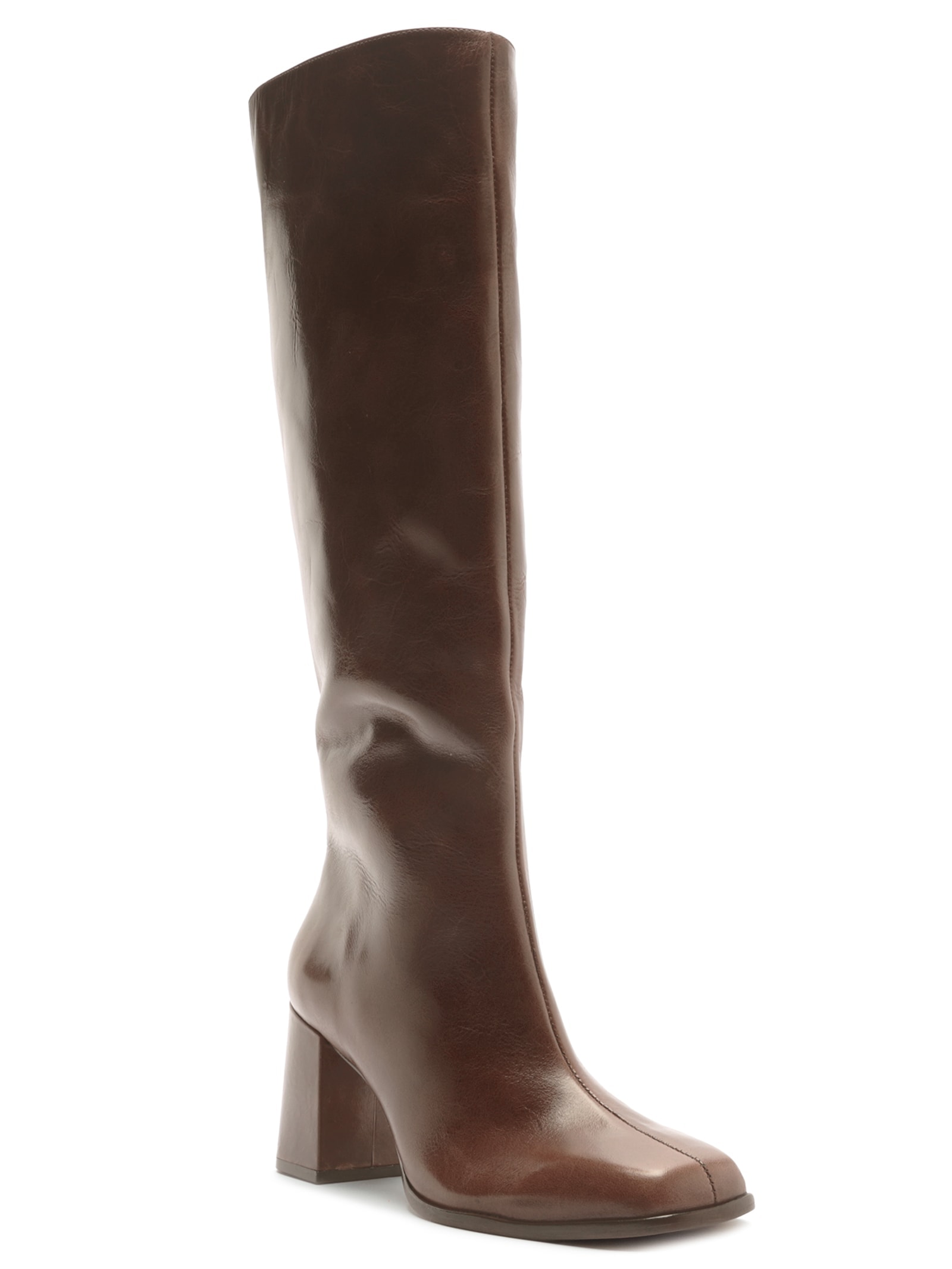 Bota Feminina Cano Longo Marrom Arezzo