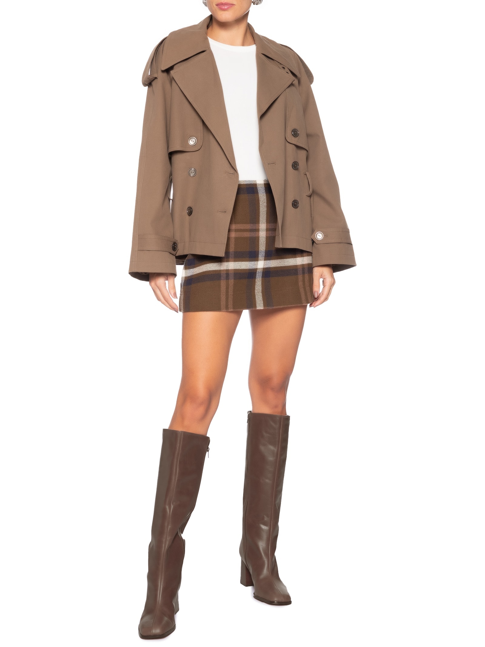 Bota Feminina Cano Longo Marrom Arezzo