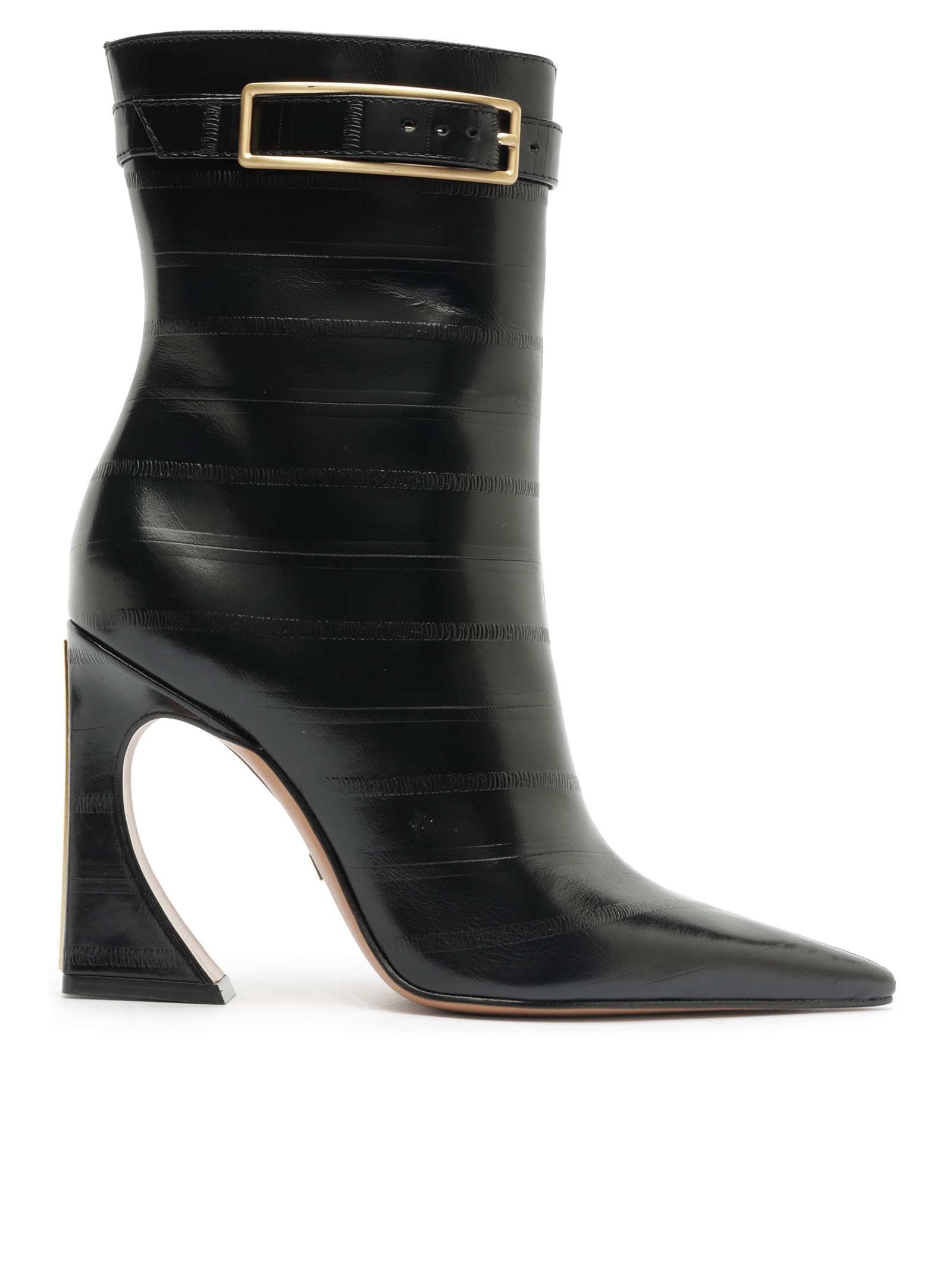 Bota Feminina Cano Médio Enguia Casein Preto Arezzo