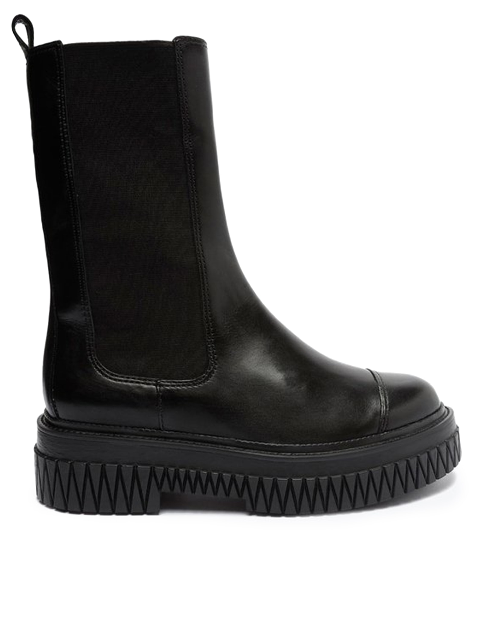 Bota Feminina Chelsea Cano Médio Bold Couro Preto  Schutz