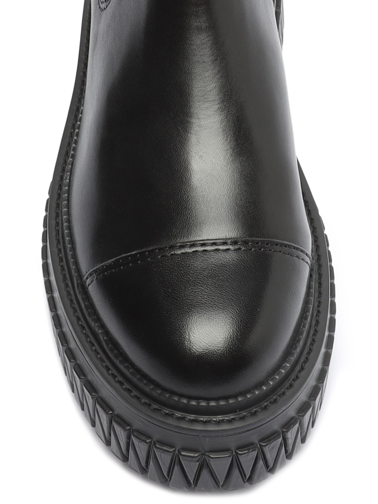 Bota Feminina Chelsea Cano Médio Bold Couro Preto  Schutz