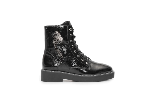 Bota Feminina Coturno Bel Knit - Preto