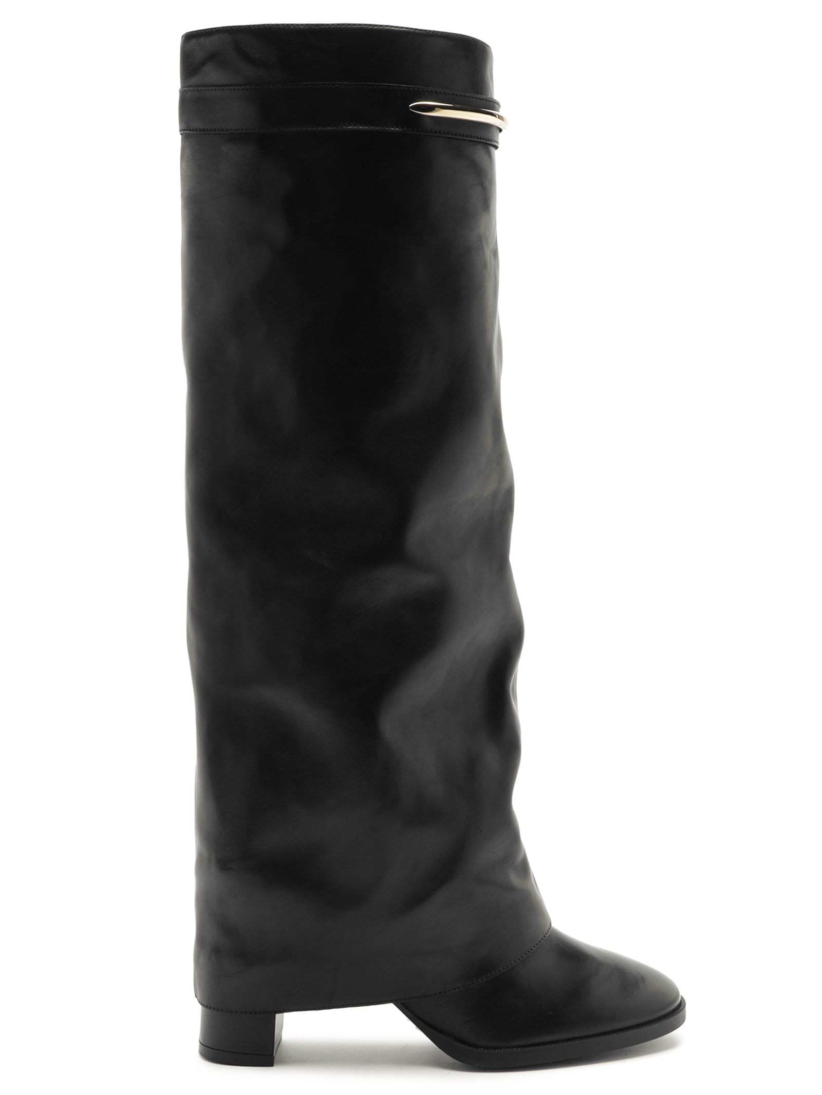 Bota Feminina Couro Cano Alto Preto Arezzo