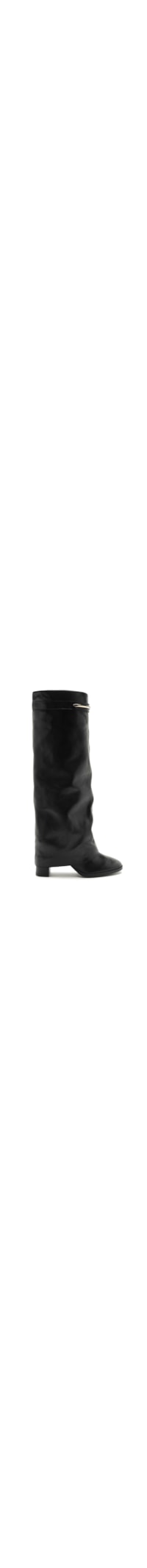 Bota Feminina Couro Cano Alto - Preto