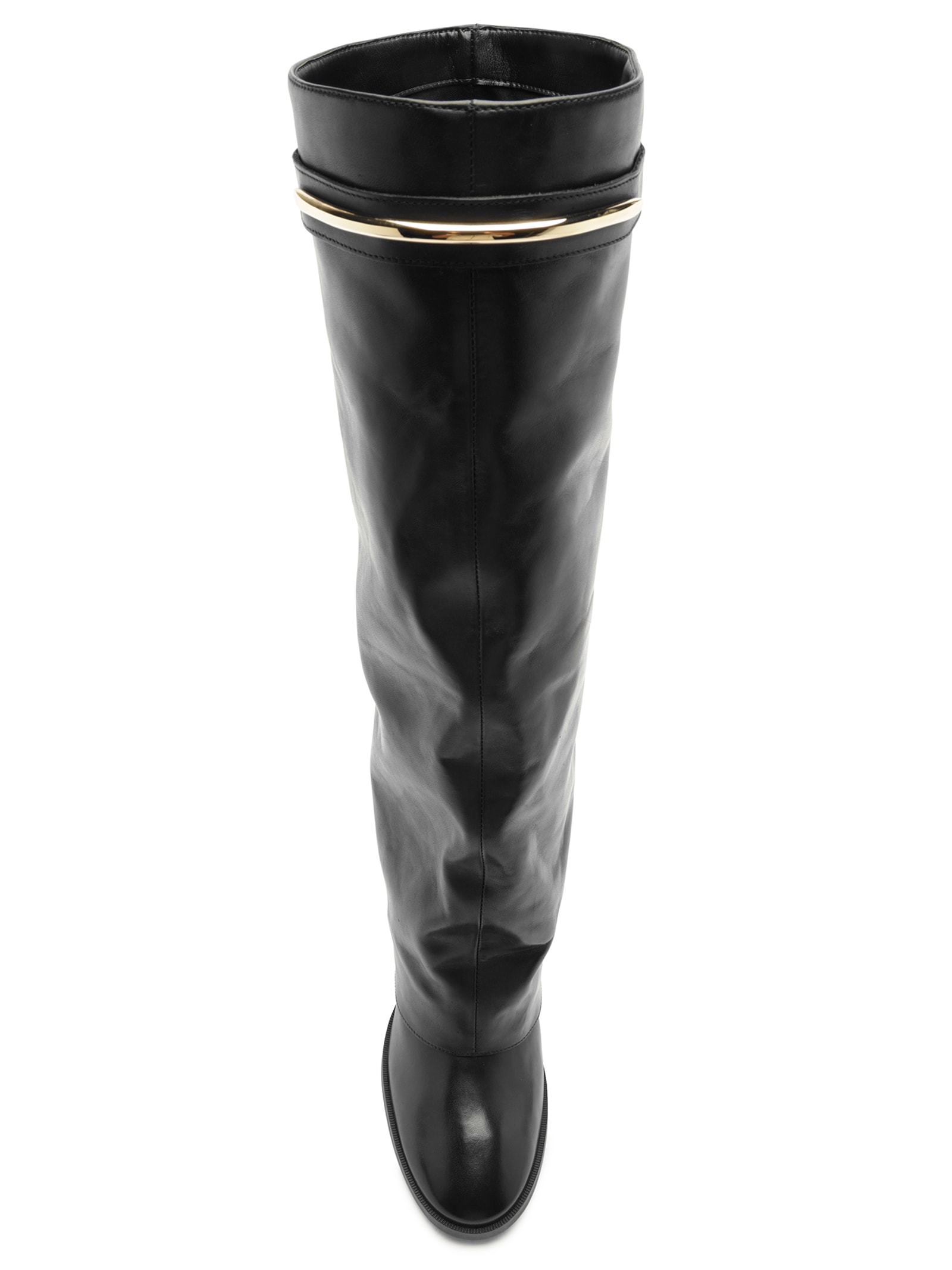 Bota Feminina Couro Cano Alto Preto Arezzo