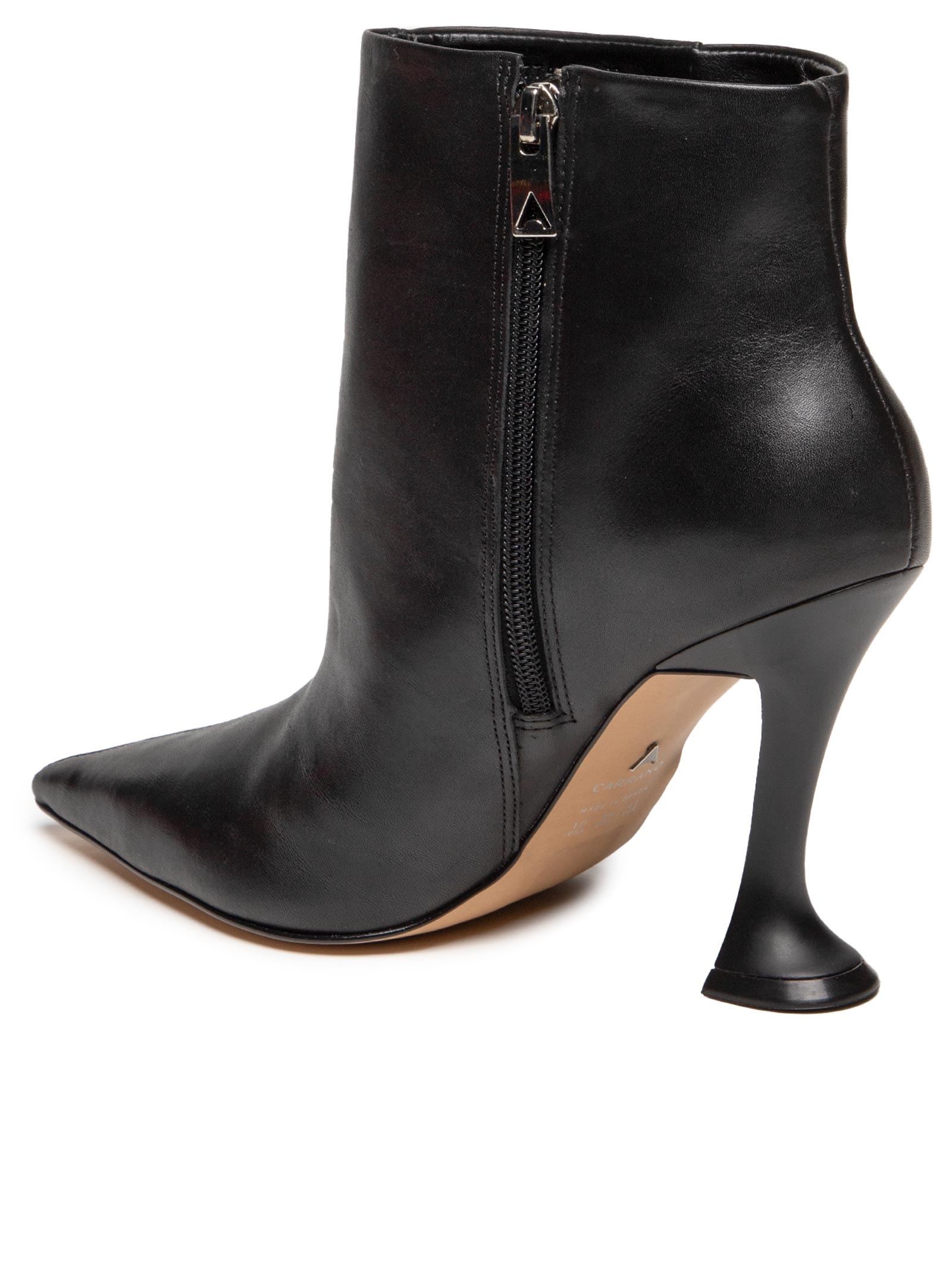 Bota Feminina Couro Salto Diferente Preto Carrano