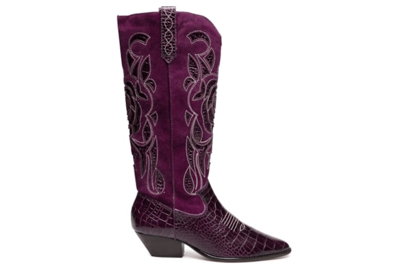 Bota Feminina Croco Dacar Camurção Grease – Vermelho