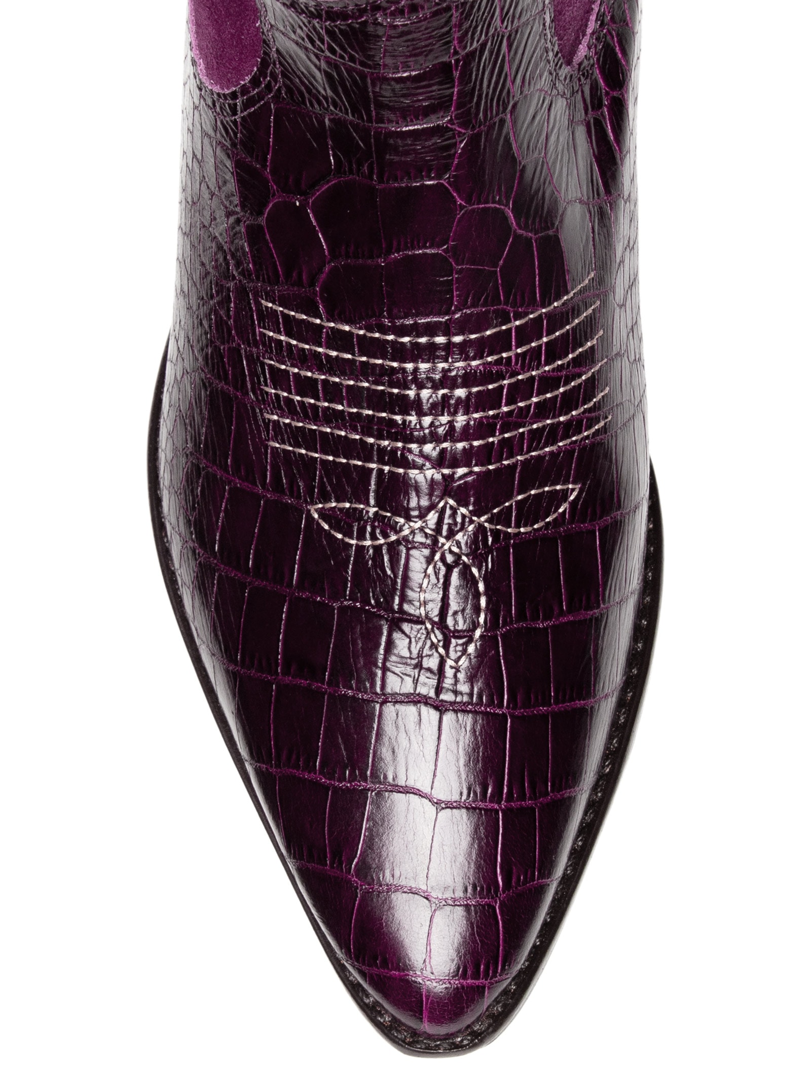 Bota Feminina Croco Dacar Camurção Grease – Vermelho Luiza Barcelos