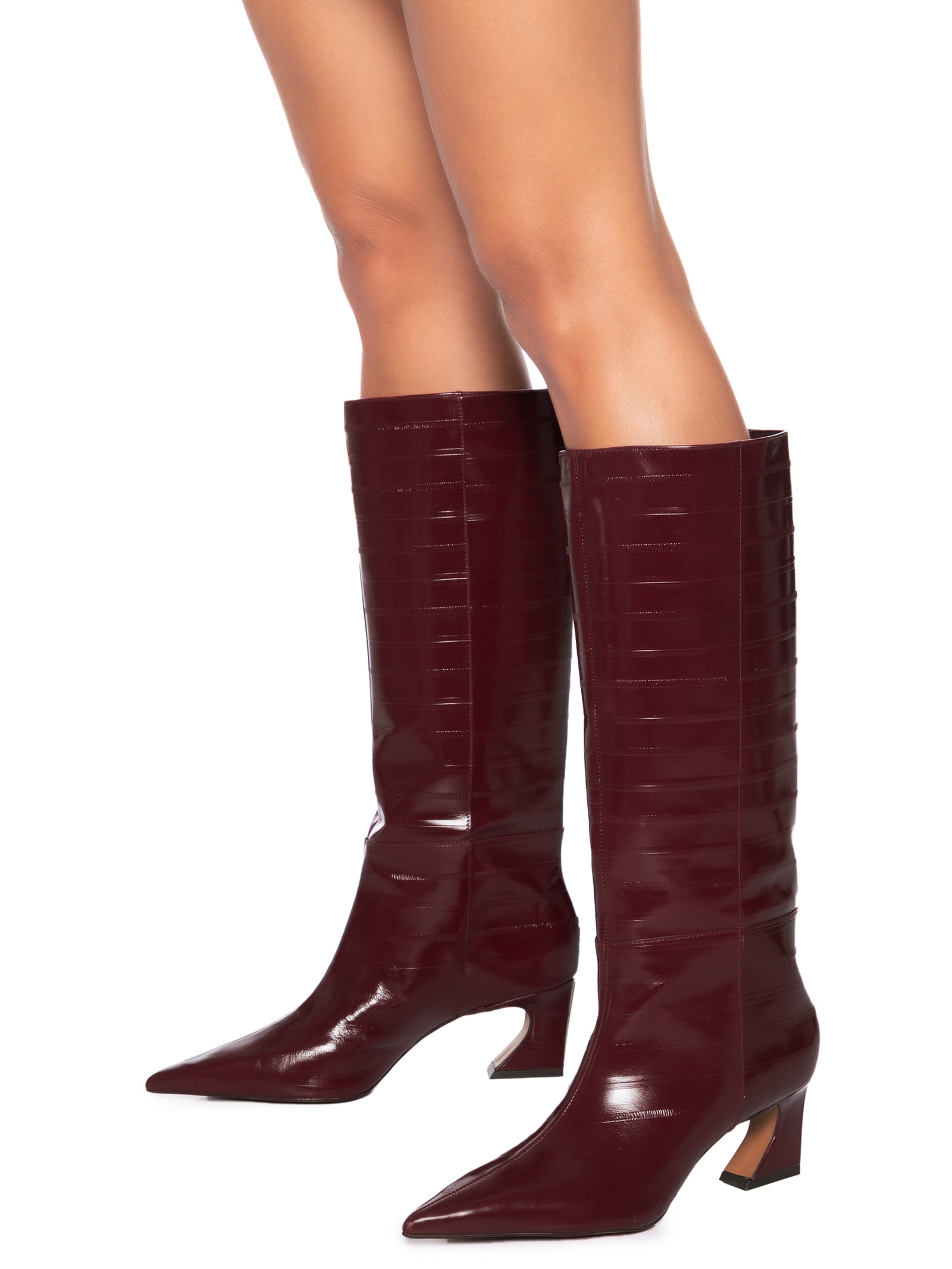 Bota Feminina Enguia Casein Vermelho Arezzo