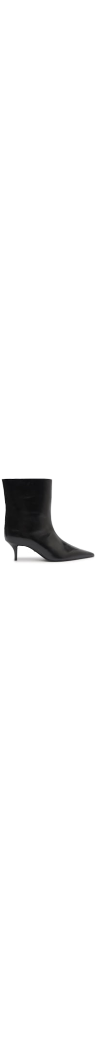 Bota Feminina Frances Couro - Preto