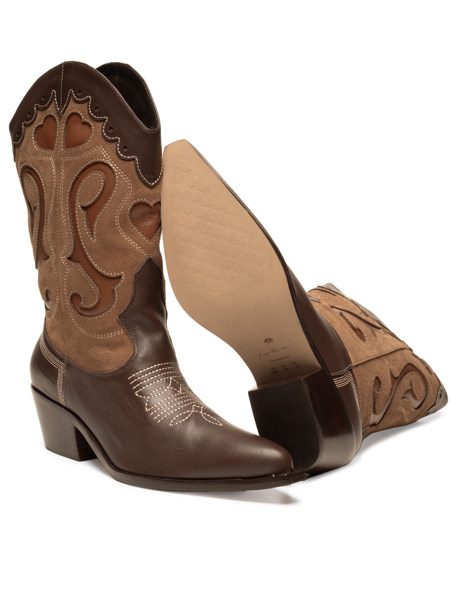 Bota Feminina Grease Marrom Luiza Barcelos