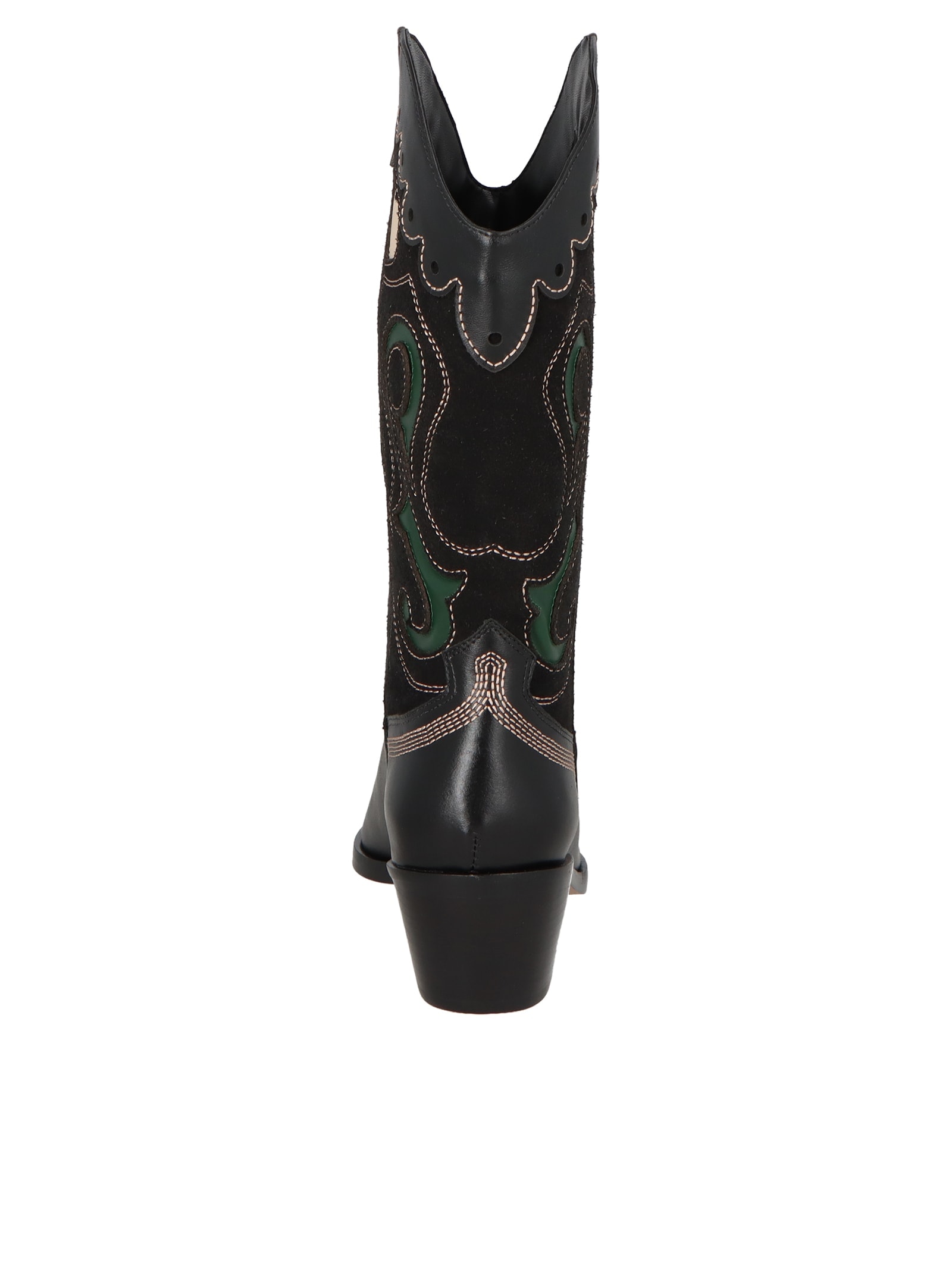 Bota Feminina Grease Monta Preto Luiza Barcelos