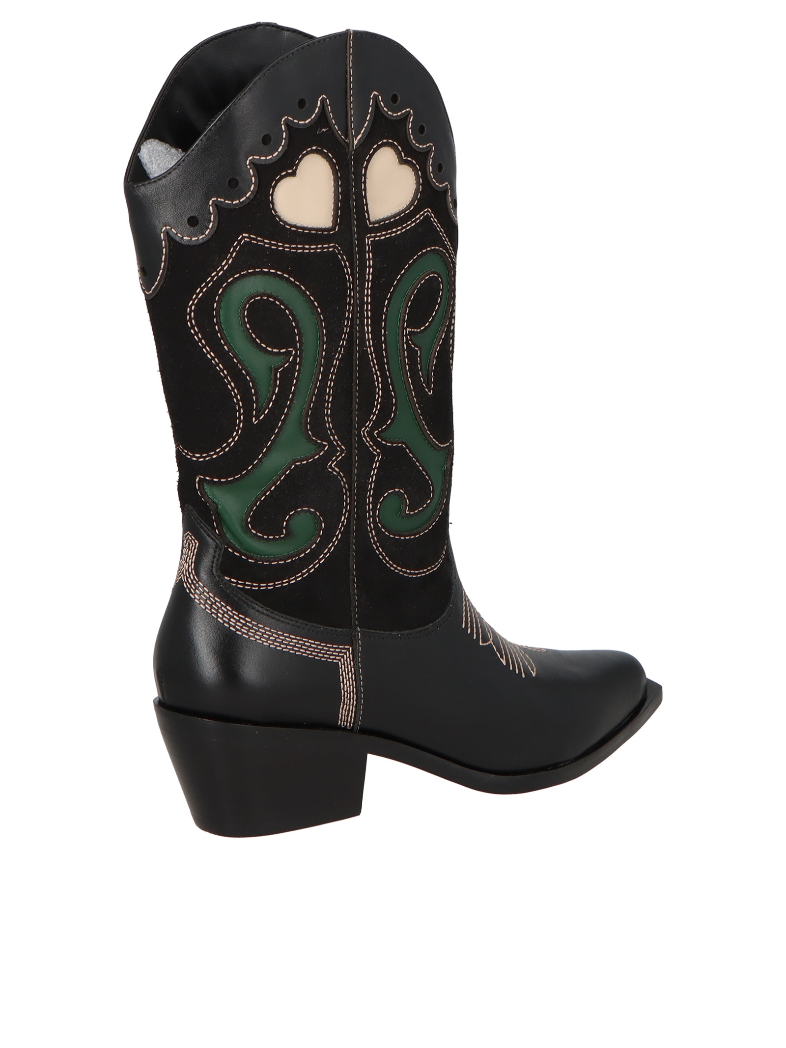 Bota Feminina Grease Monta Preto Luiza Barcelos