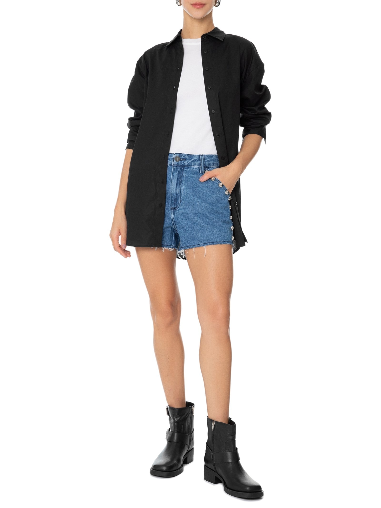 Bota Feminina Grease Preto Luiza Barcelos