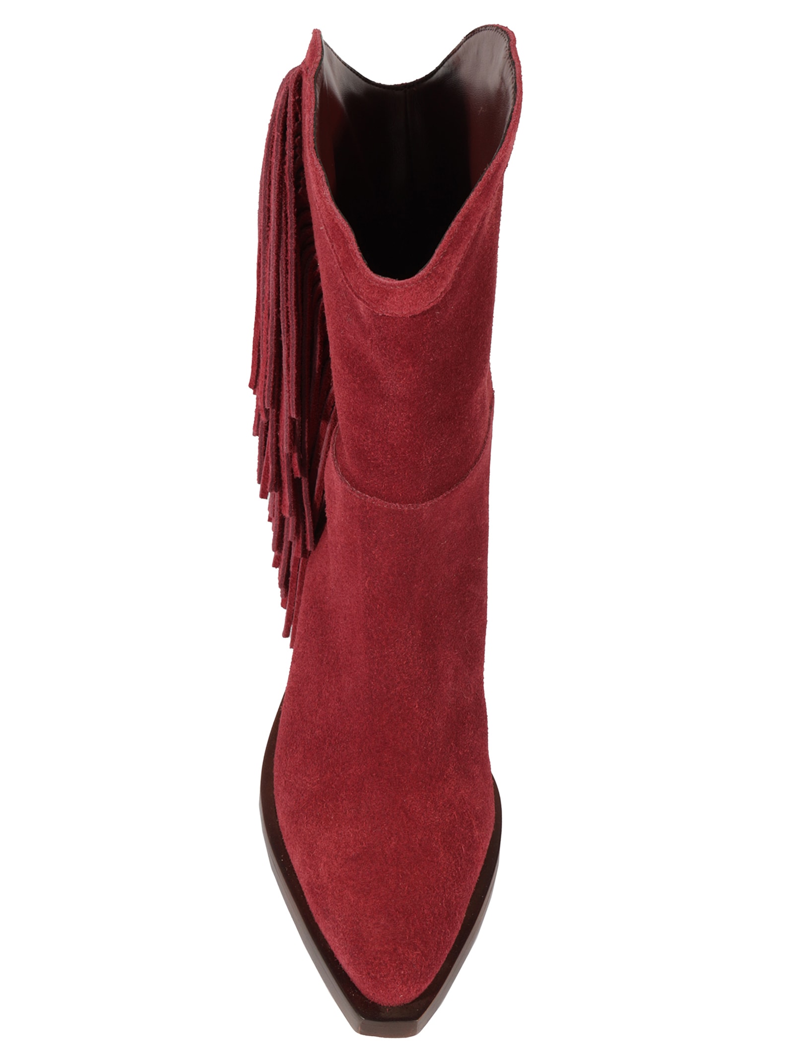 Bota Feminina Heavy Suede Vermelho Schutz