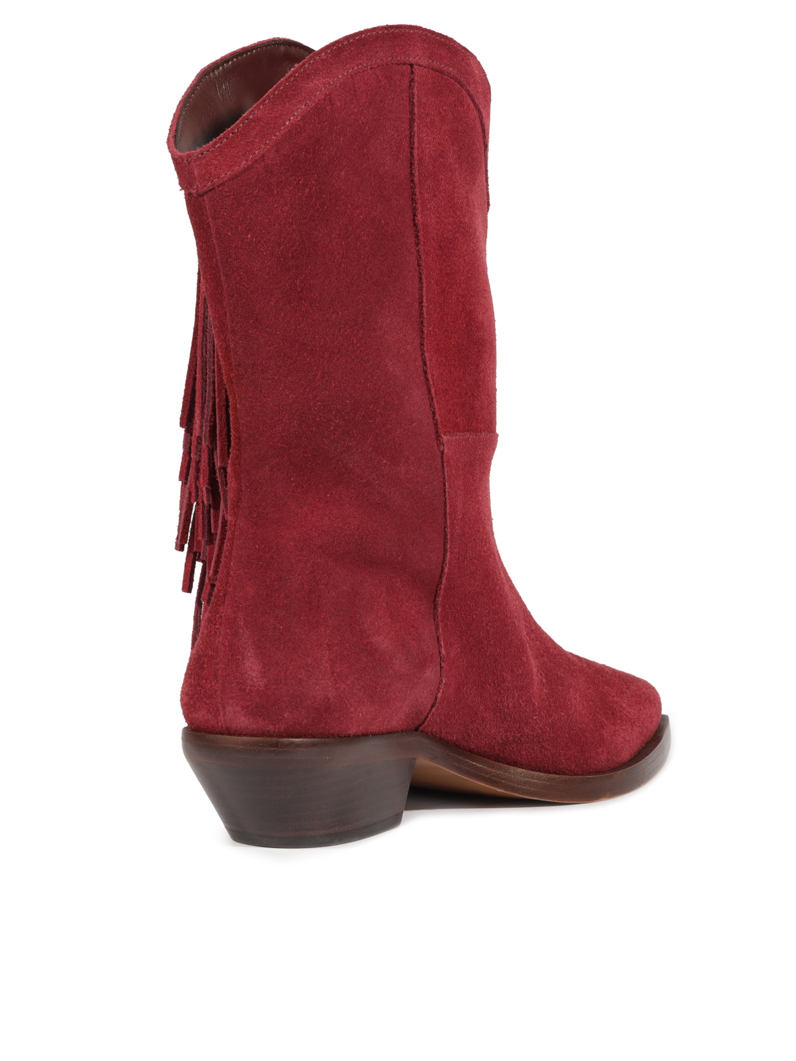 Bota Feminina Heavy Suede Vermelho Schutz