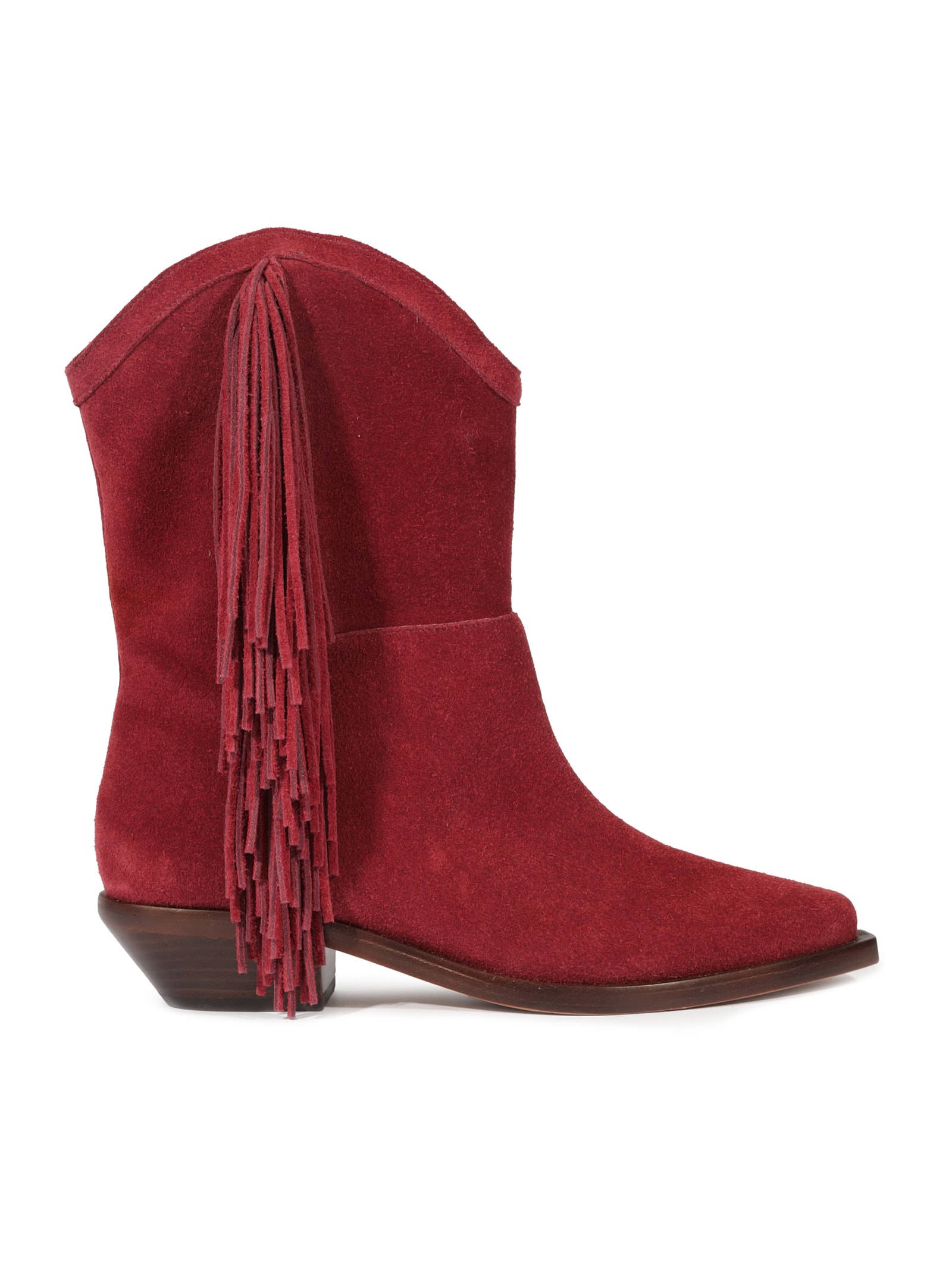 Bota Feminina Heavy Suede Vermelho Schutz