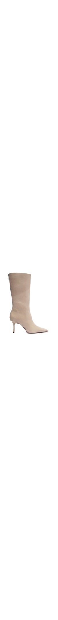 Bota Feminina Leather Spotted - Off White