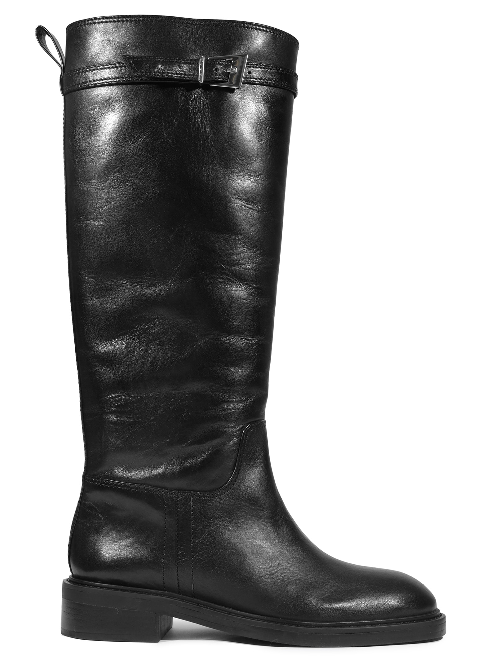Bota Feminina Modern Couro Preto Schutz