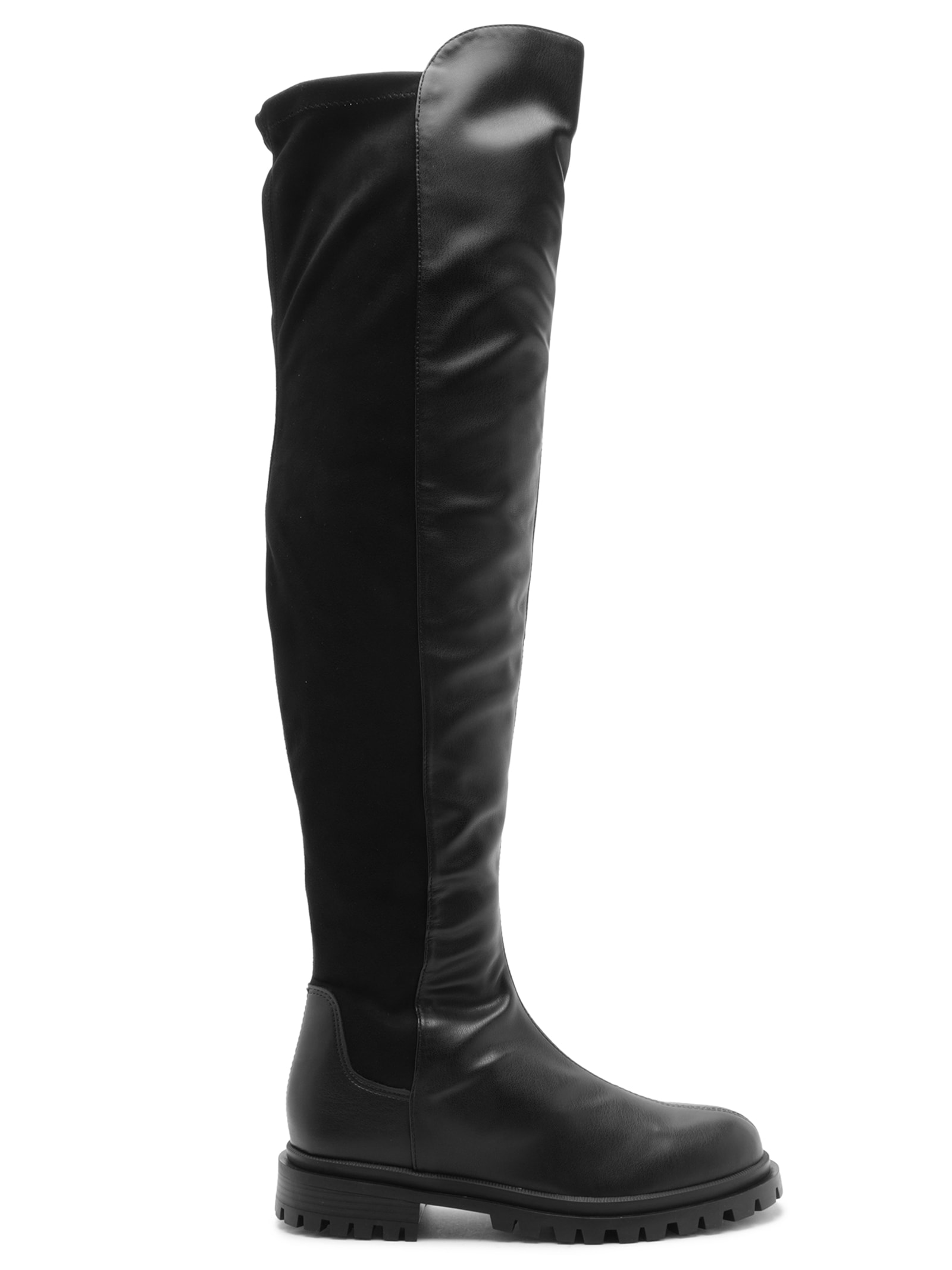 Bota Feminina Over The Knee Ecoflex Preto Arezzo