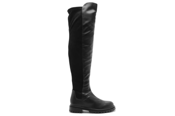 Bota Feminina Over The Knee Ecoflex - Preto
