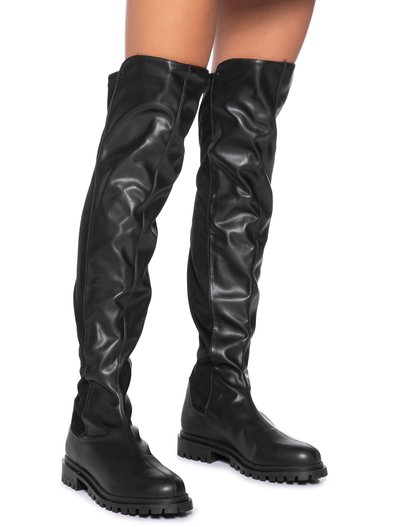 Bota Feminina Over The Knee Ecoflex Preto Arezzo