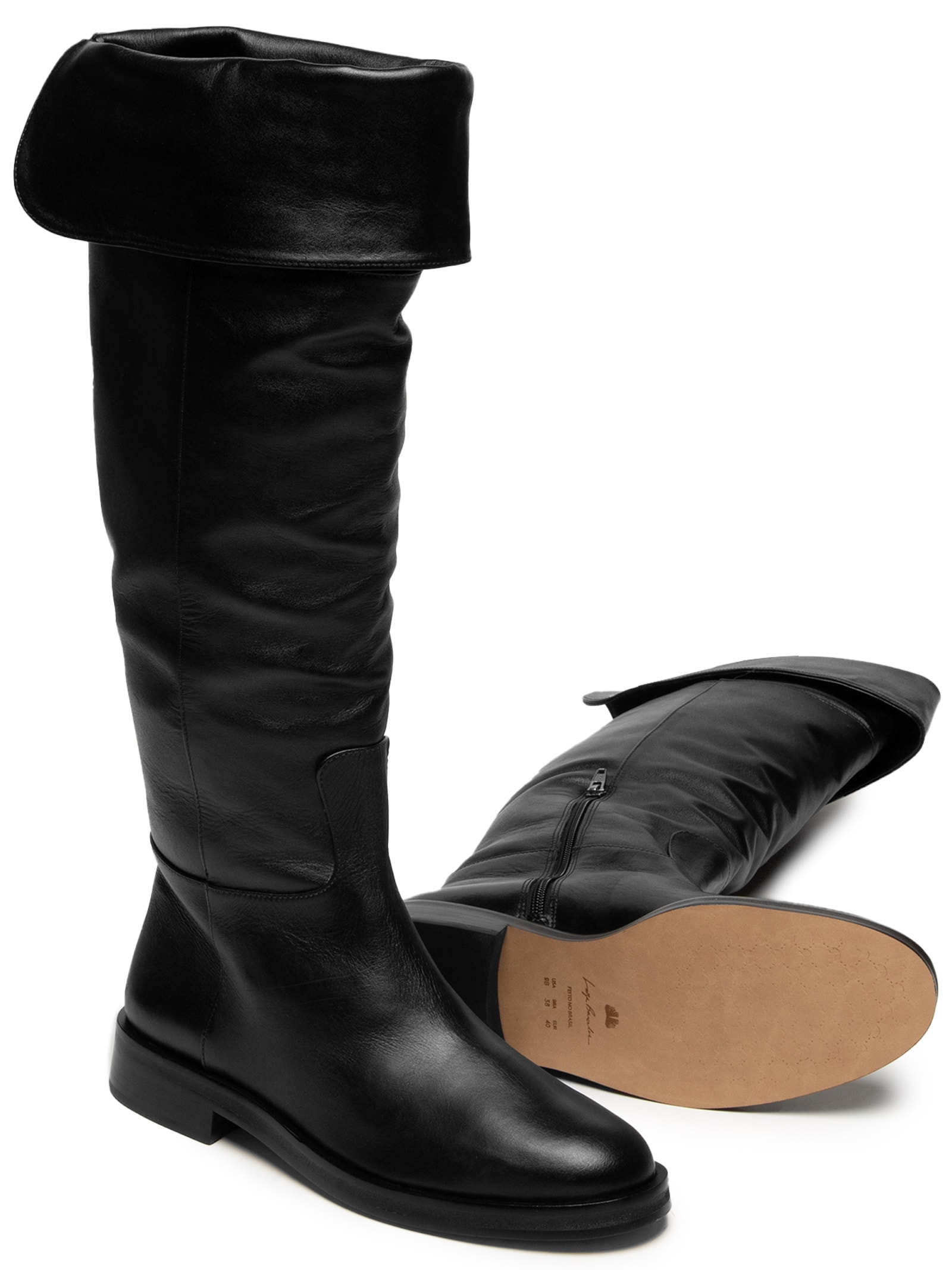 Luiza Barcelos Bota Feminina Over The Knee Haras Preto