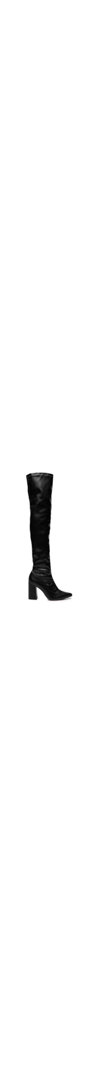 Bota Feminina Over The Knee Stretch - Preto
