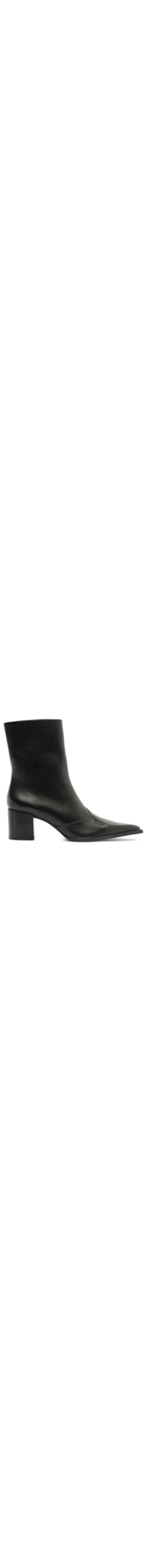 Bota Feminina Raffaela Mid Couro - Preto