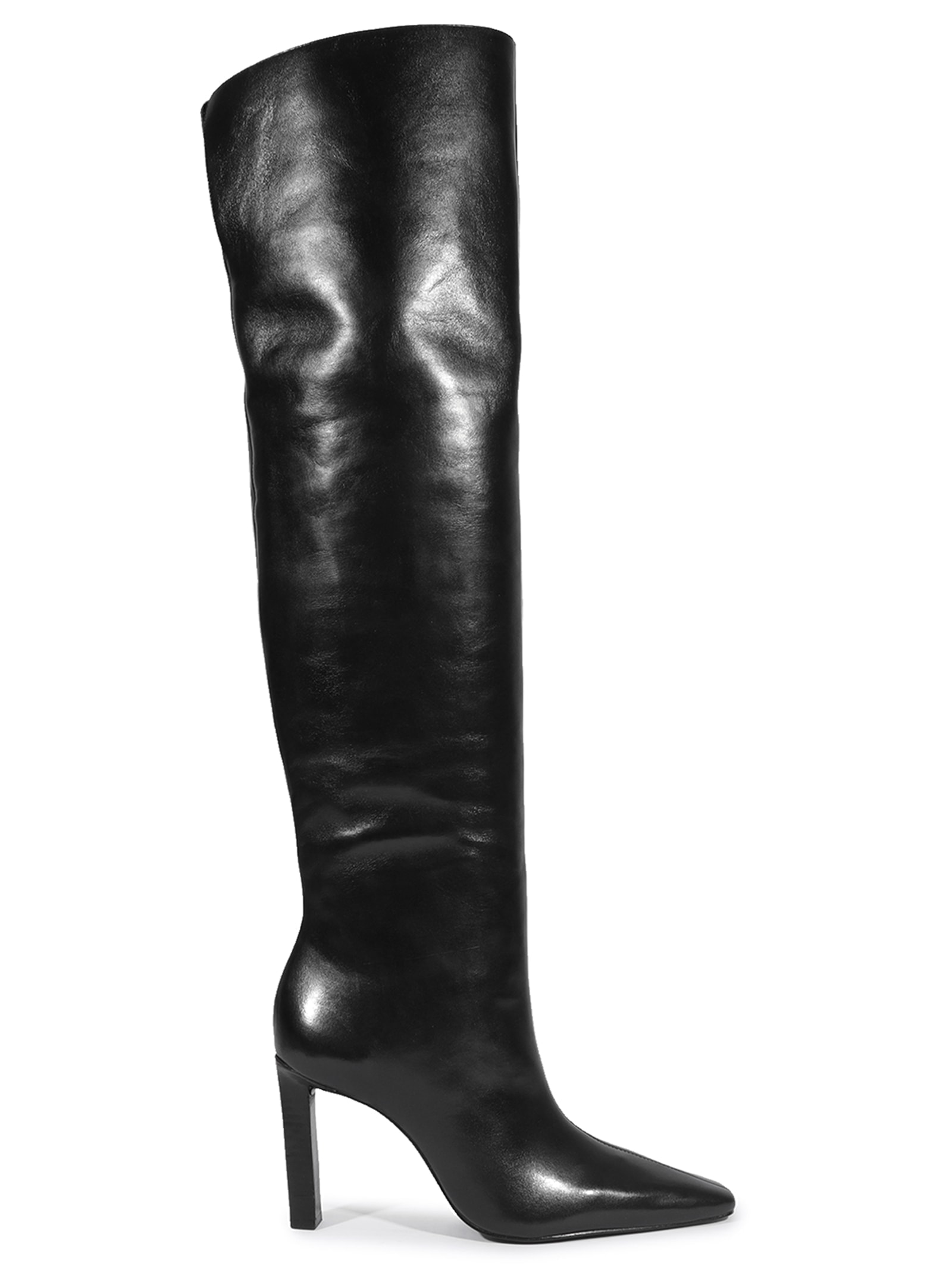 Bota Feminina Salto Alto Atanado Preto Schutz