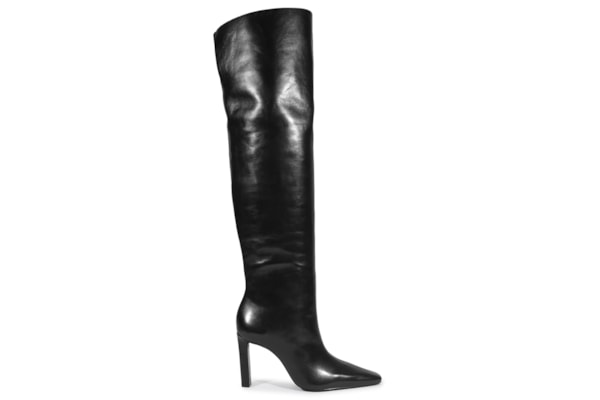 Bota Feminina Salto Alto Atanado - Preto