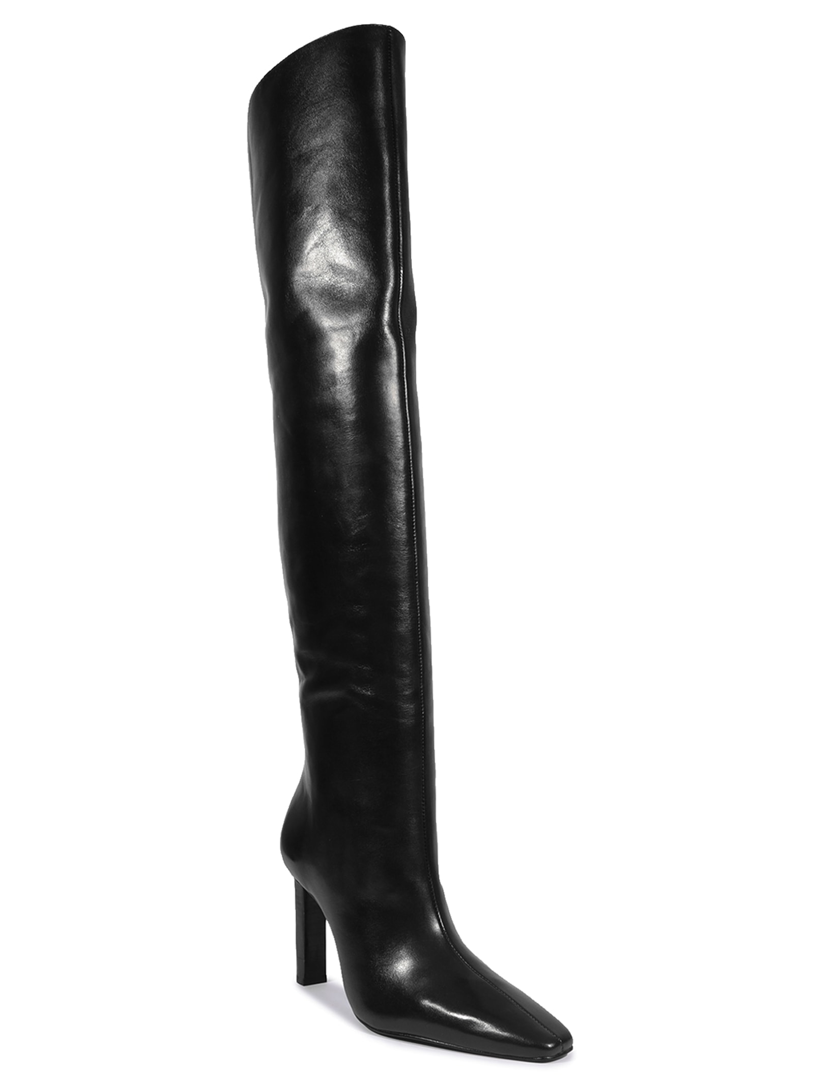 Bota Feminina Salto Alto Atanado Preto Schutz