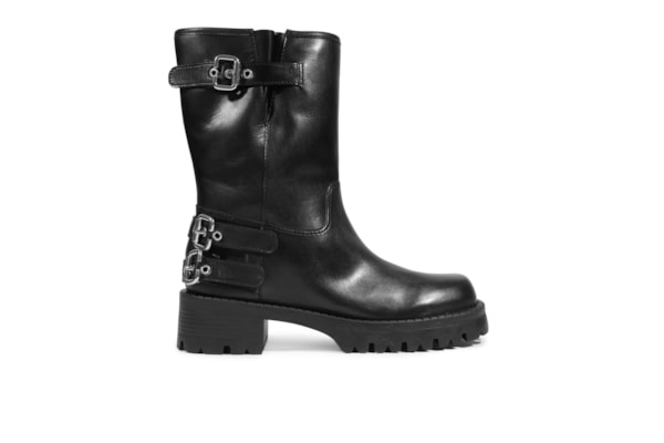 Bota Feminina Salto Baixo - Preto