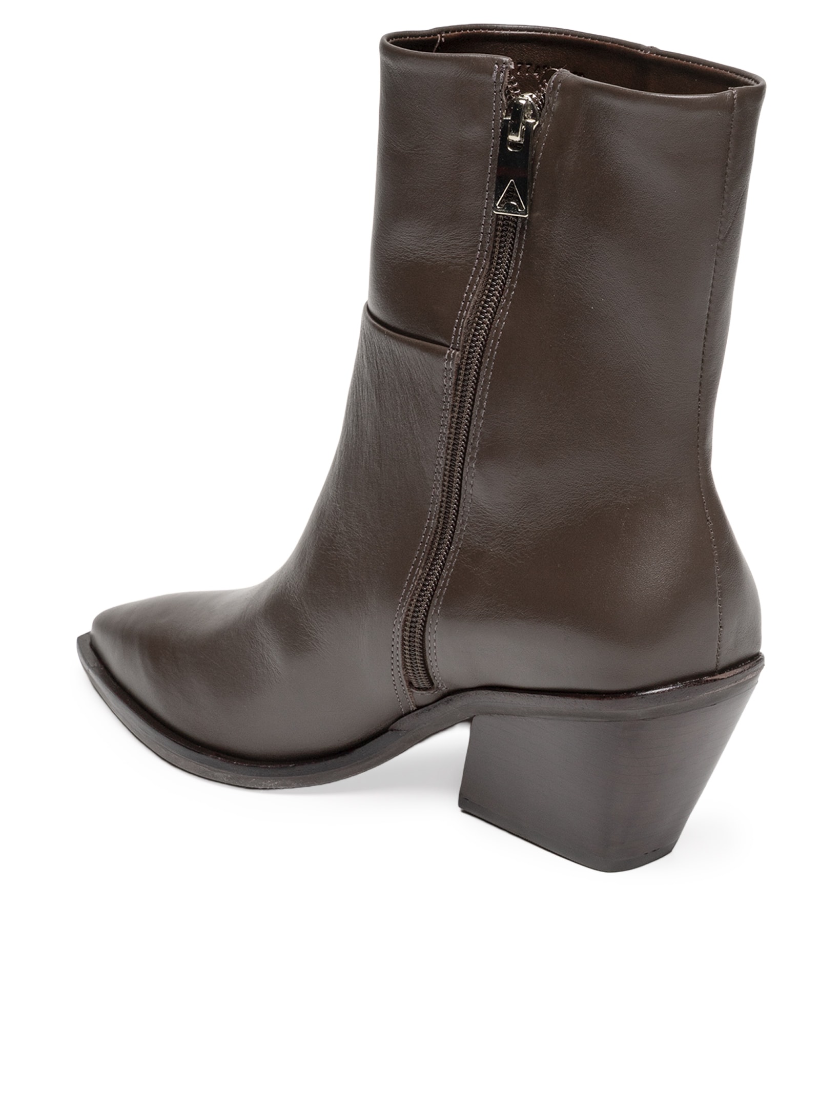 Bota Feminina Salto Grosso Marrom Carrano