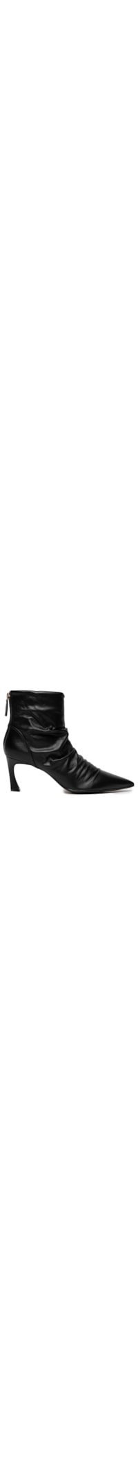 Bota Feminina Slouchy Boot Em Couro - Preto