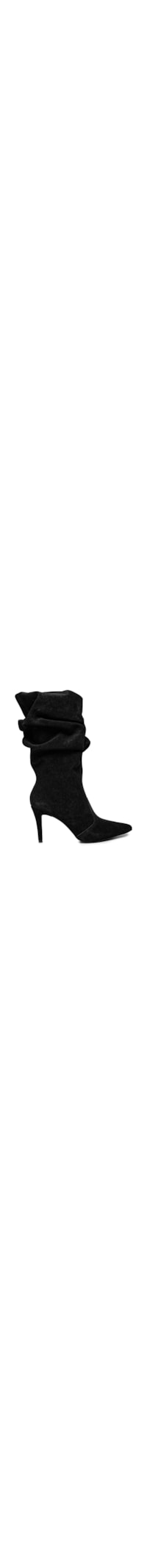 Bota Feminina Slouchy Em Carmuça - Preto