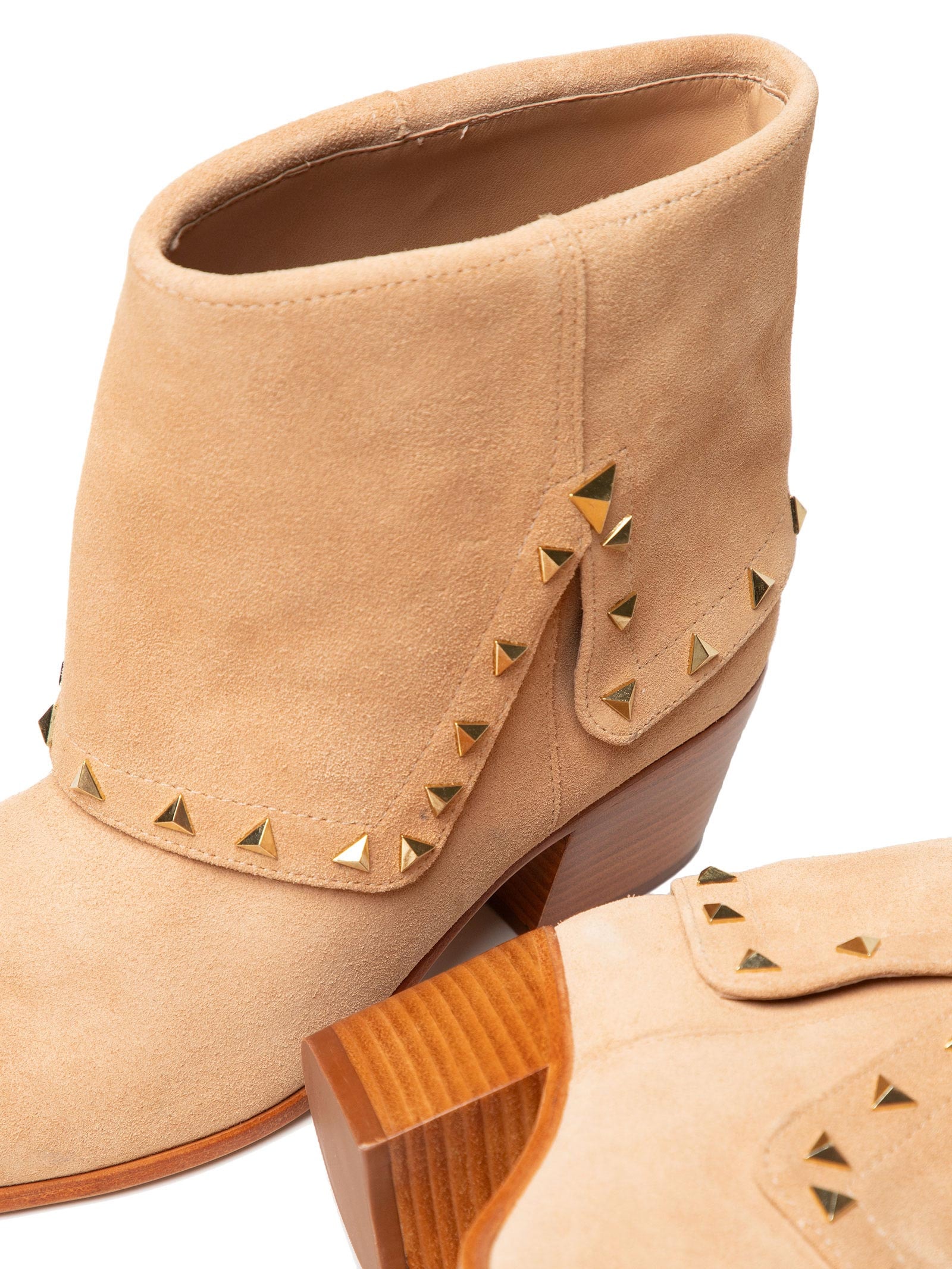 Bota Feminina Suede Bege  Schutz