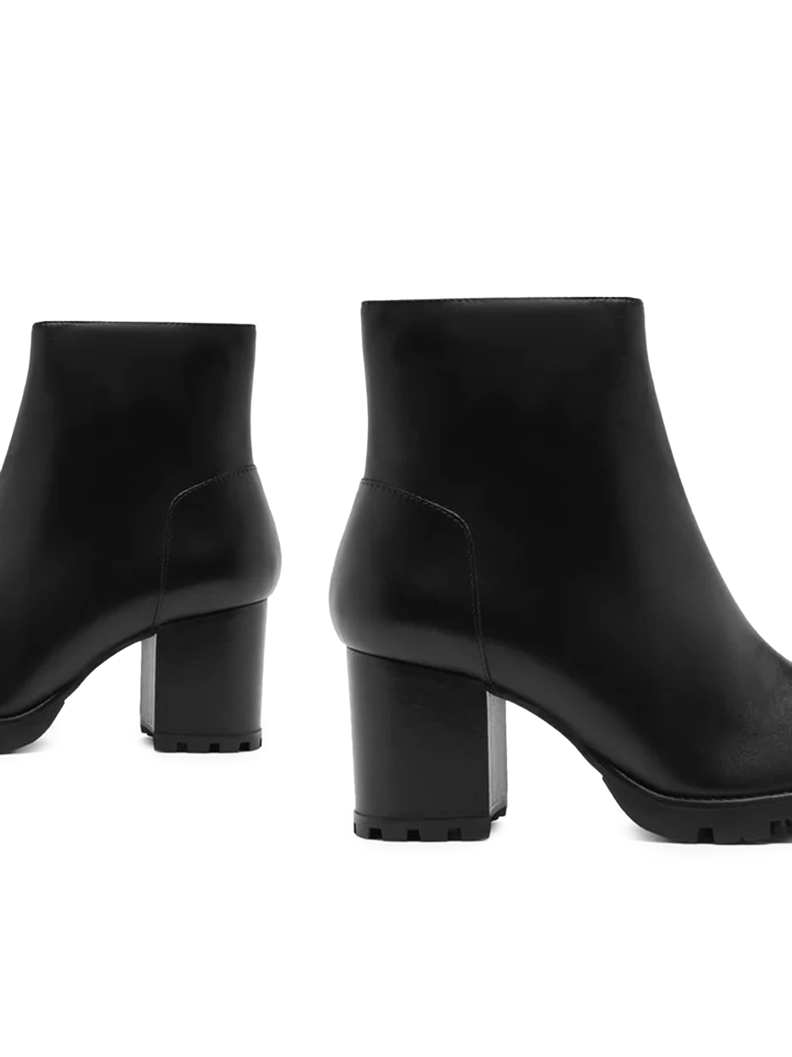 Bota Feminina Tratorada Bold Couro Preto Schutz