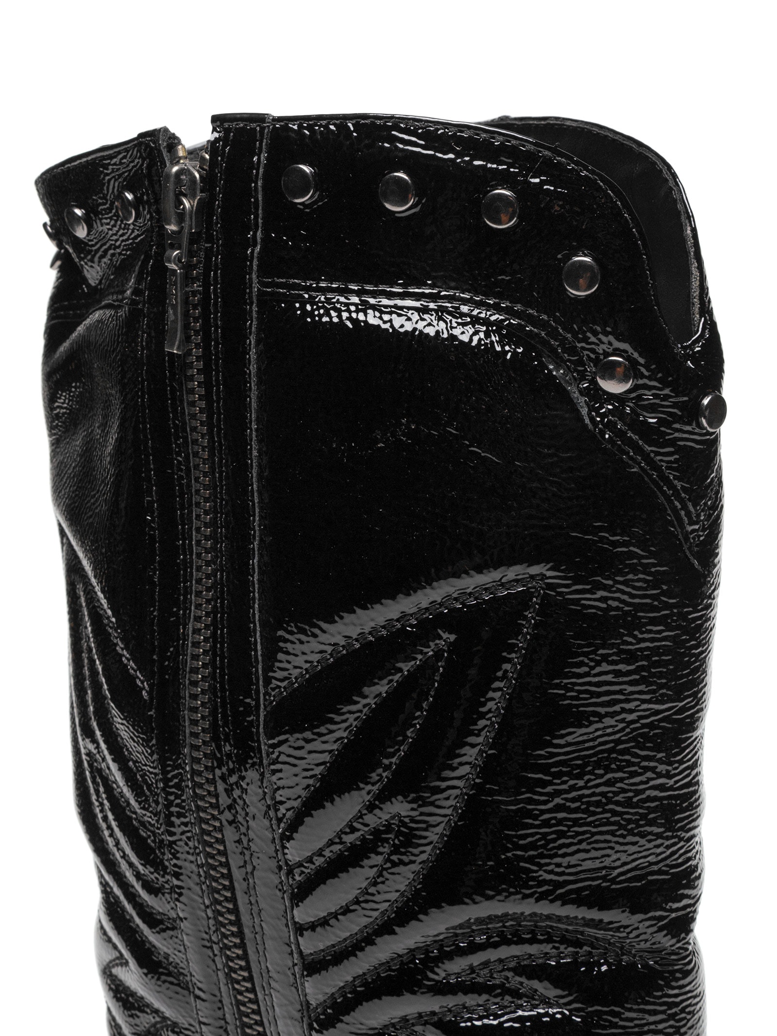 Bota Feminina Verniz Show Preto Luiza Barcelos