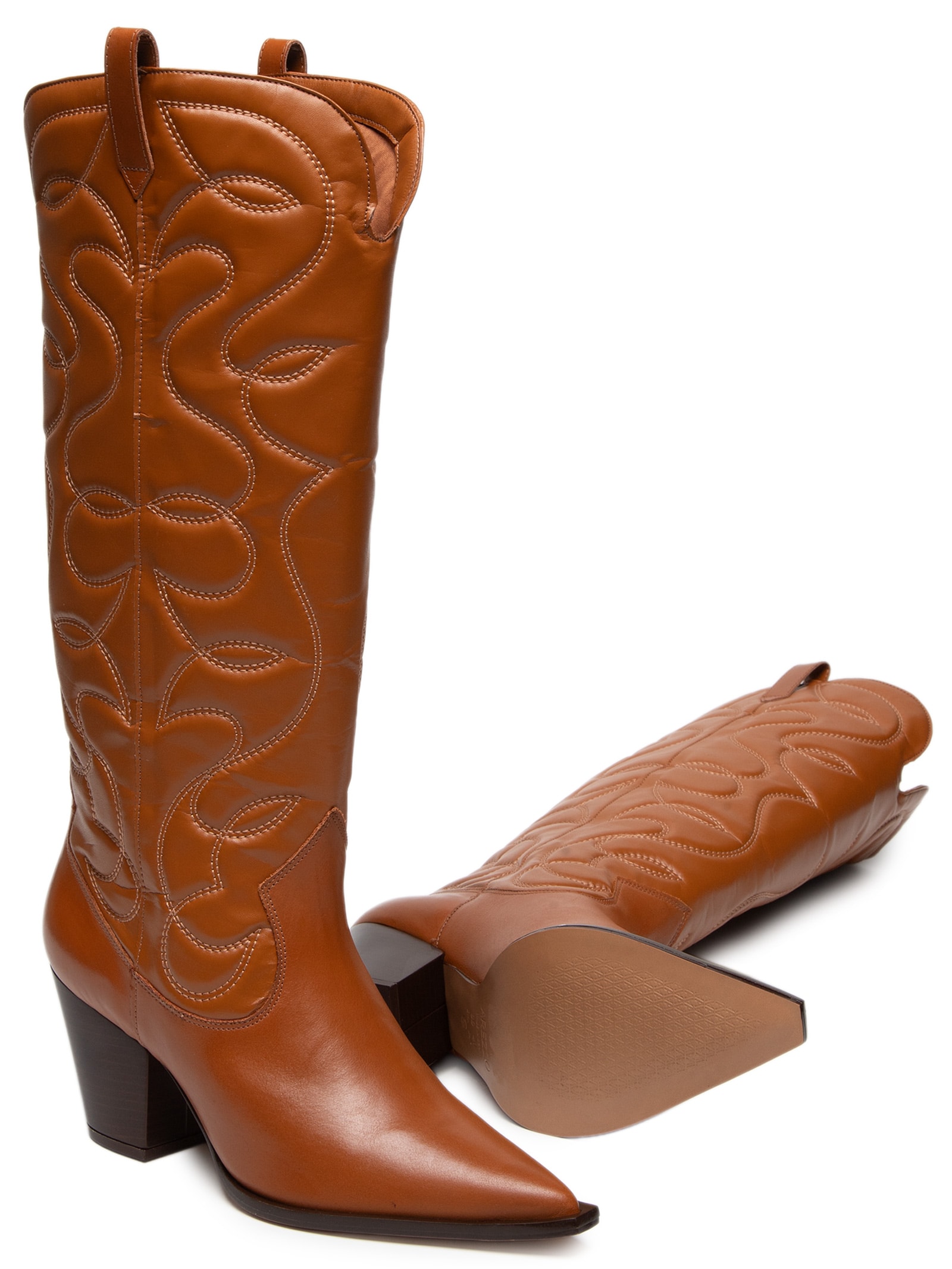 Bota Feminina Western Marrom Arezzo