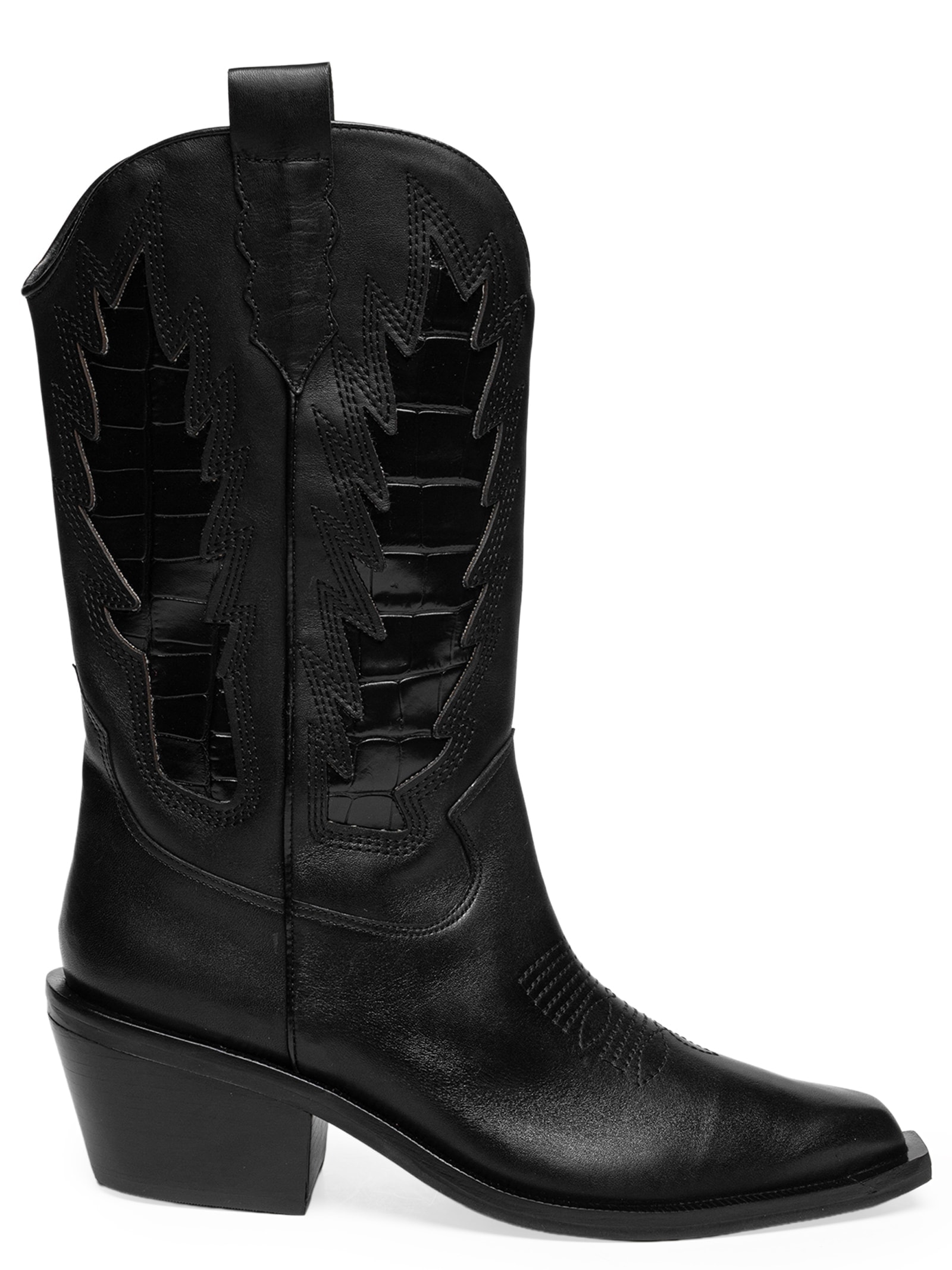 Bota Feminina Western Preto Carrano