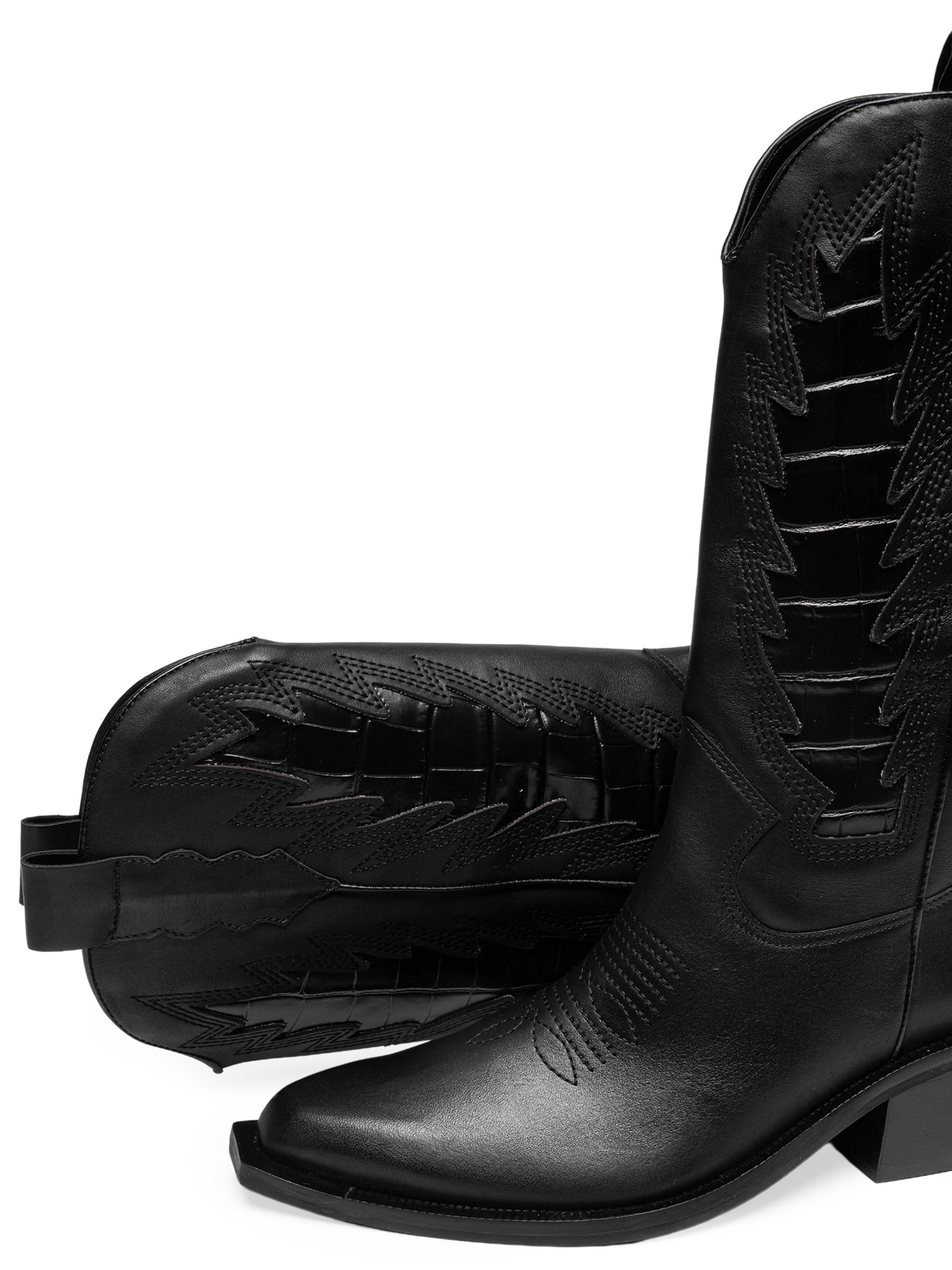 Bota Feminina Western Preto Carrano