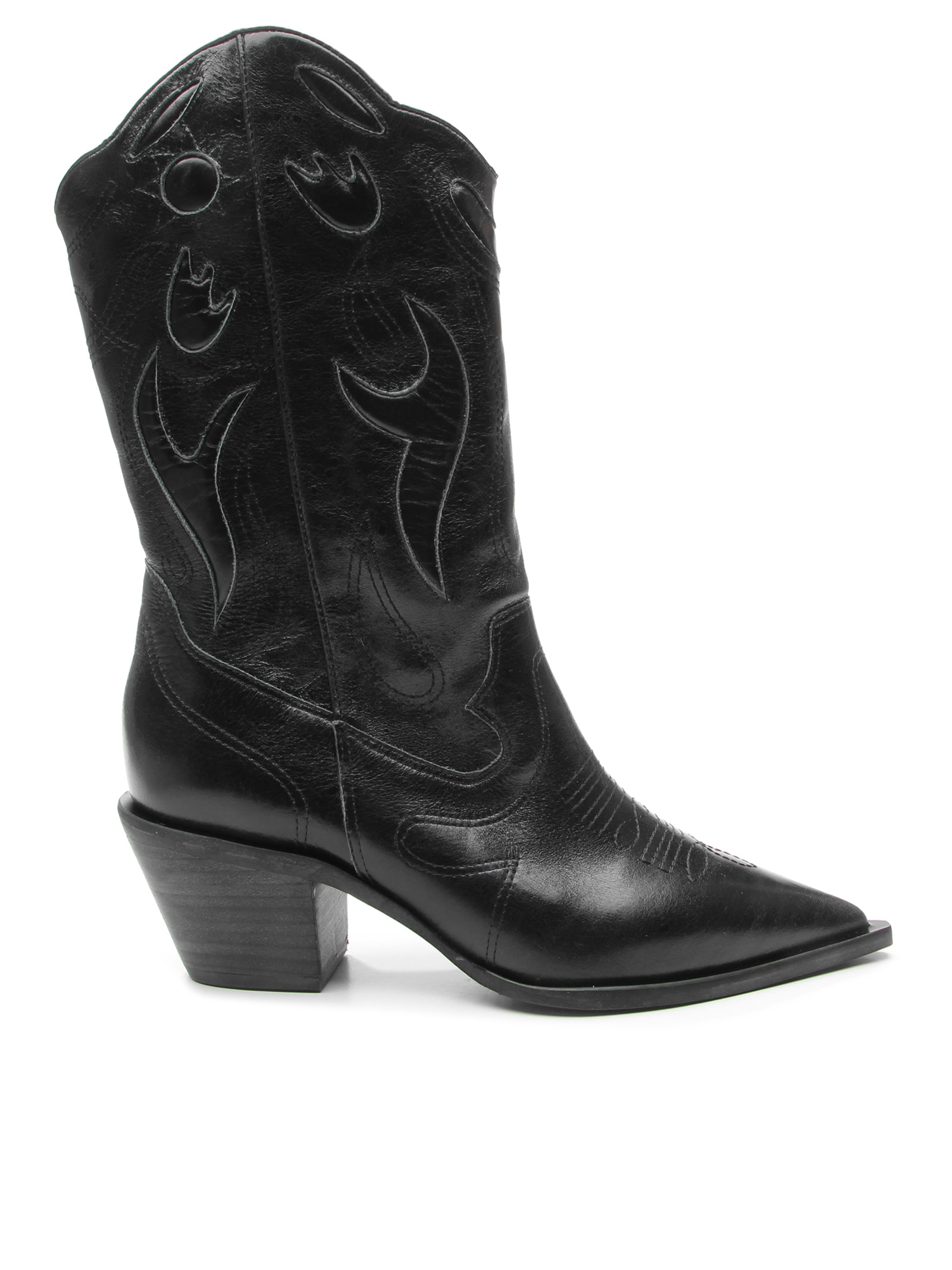 Bota Feminina Western Toniro Preto Vicenza